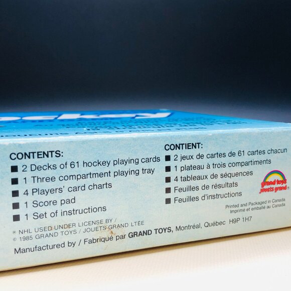 1985 NHL Hockey Card Game Complete Box Set Canadiens Nordiques Rivalry Face Off - Picture 10 of 12